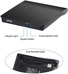 Externí, tenká CD, DVD mechanika s USB 3.0