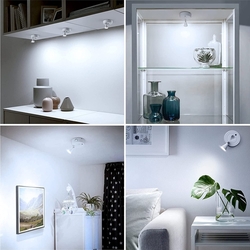 LED nástěnné svítidlo 4W / 3000 K teplá bílá na baterie
