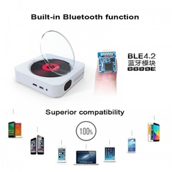 Nástěnný, Bluetooth, Flash, DVD/CD přehrávač s FM rádiem, AUX vstupem, HDMI a audio výstupem - KC-606 - VYBALENO 