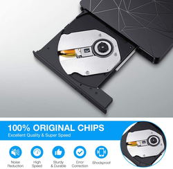 Externí, CD, DVD mechanika s USB 3.0, port USB mini - VYBALENO