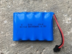 Akumulátorový pack Ni-Cd - AA 700mA, 6V