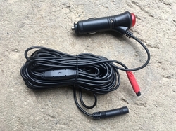 Napájecí kabel do auta pro záznamové kamery - 2x čtyřpólový konektor, vypínač