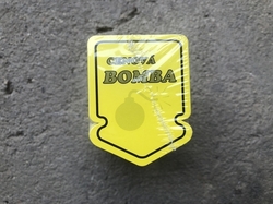 Visačky SKONTO ŠIPKA 43 x 60 mm, CENOVÁ BOMBA, žlutá, 250 ks