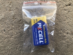 Baterie PISCELL, alkalická, 9 V, 6F22