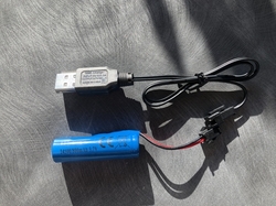Dobíjecí baterie 14500, 800mAh, 3.7V, li-ion s USB nabíječkou