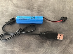 Dobíjecí baterie 14500, 800mAh, 3.7V, li-ion s USB nabíječkou