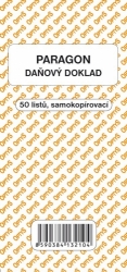 Paragon, zjednodušený daňový doklad, nečíslovaný, samopropisovací, 50 listů 